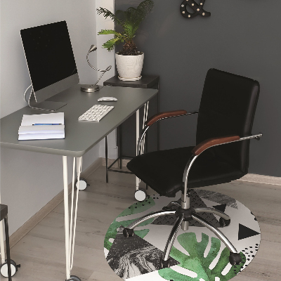 Tapis pour chaise de bureau Abstraction de la jungle