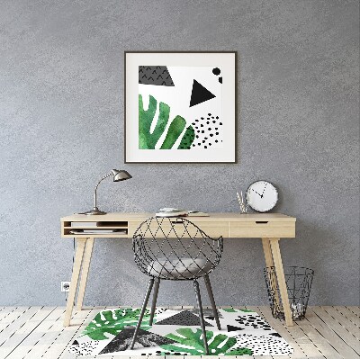 Tapis pour chaise de bureau Abstraction de la jungle