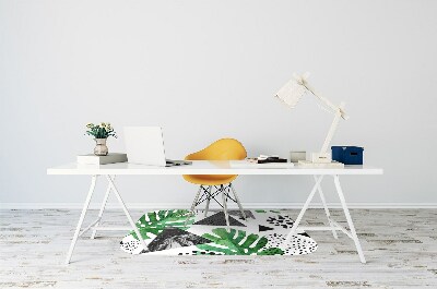 Tapis pour chaise de bureau Abstraction de la jungle