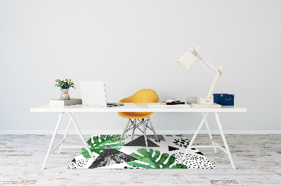 Tapis pour chaise de bureau Abstraction de la jungle