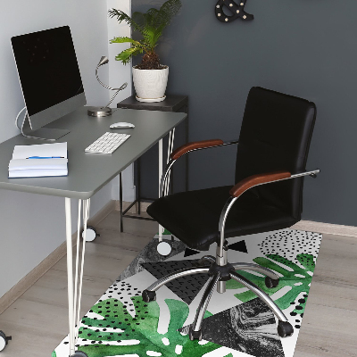 Tapis pour chaise de bureau Abstraction de la jungle