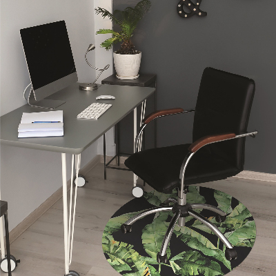 Tapis de chaise de bureau Feuille tropicale