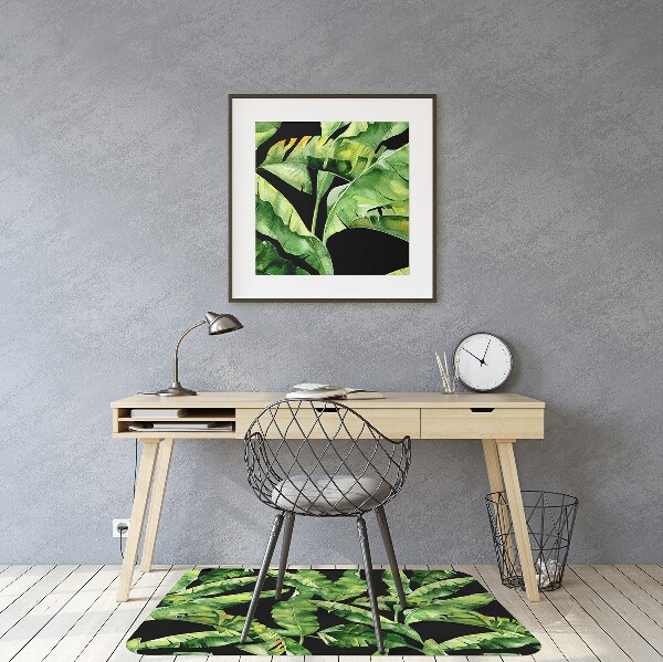 Tapis de chaise de bureau Feuille tropicale