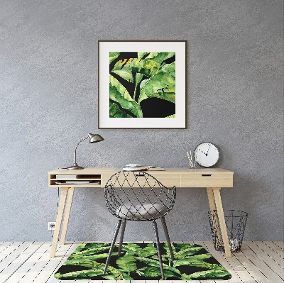 Tapis de chaise de bureau Feuille tropicale