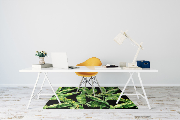 Tapis de chaise de bureau Feuille tropicale