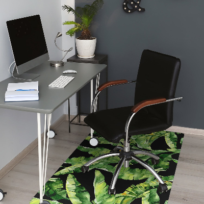 Tapis de chaise de bureau Feuille tropicale