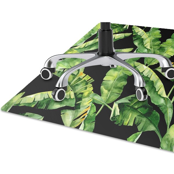 Tapis de chaise de bureau Feuille tropicale
