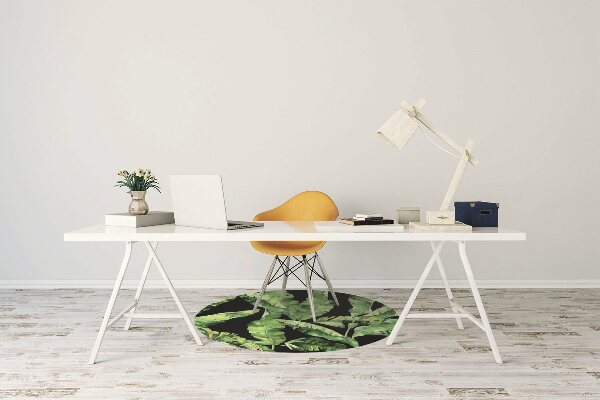 Tapis de chaise de bureau Feuille tropicale