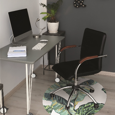 Tapis fauteuil bureau do biura Feuilles exotiques