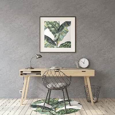 Tapis fauteuil bureau do biura Feuilles exotiques