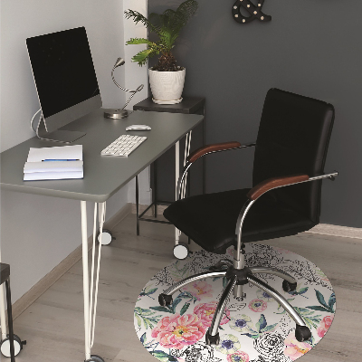 Tapis pour chaise de bureau Image de printemps