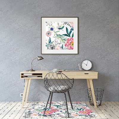 Tapis pour chaise de bureau Image de printemps