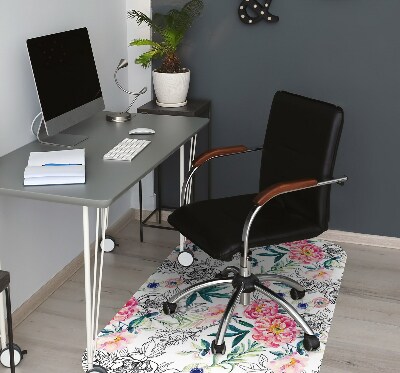 Tapis pour chaise de bureau Image de printemps