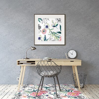 Tapis pour chaise de bureau Image de printemps