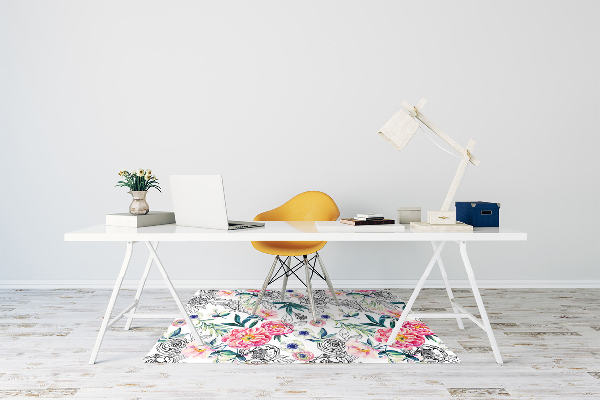 Tapis pour chaise de bureau Image de printemps