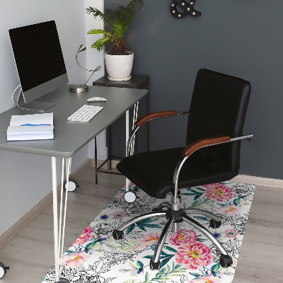 Tapis pour chaise de bureau Image de printemps