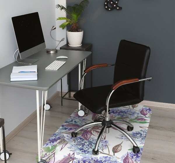 Tapis protège sol Feuilles violettes
