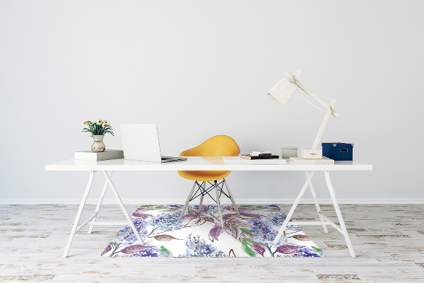 Tapis protège sol Feuilles violettes