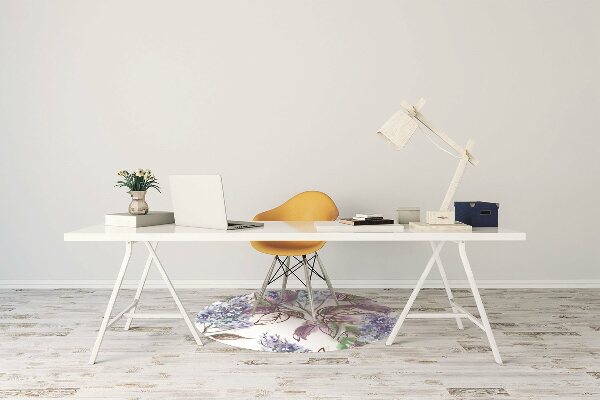 Tapis protège sol Feuilles violettes