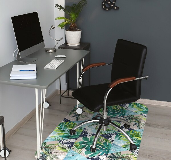 Tapis pour chaise de bureau Mosaïque tropicale