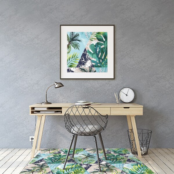 Tapis pour chaise de bureau Mosaïque tropicale