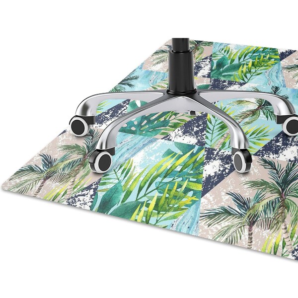 Tapis pour chaise de bureau Mosaïque tropicale