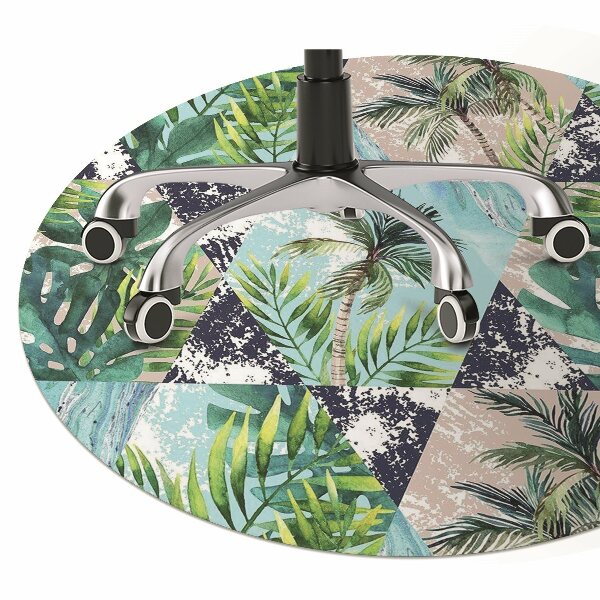 Tapis pour chaise de bureau Mosaïque tropicale