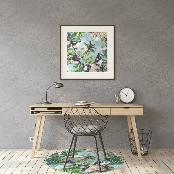 Tapis pour chaise de bureau Mosaïque tropicale