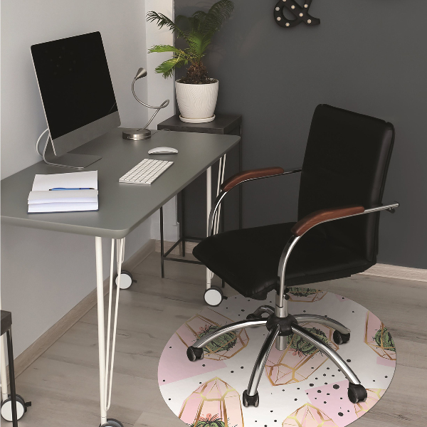 Tapis de chaise Cacti géométrique