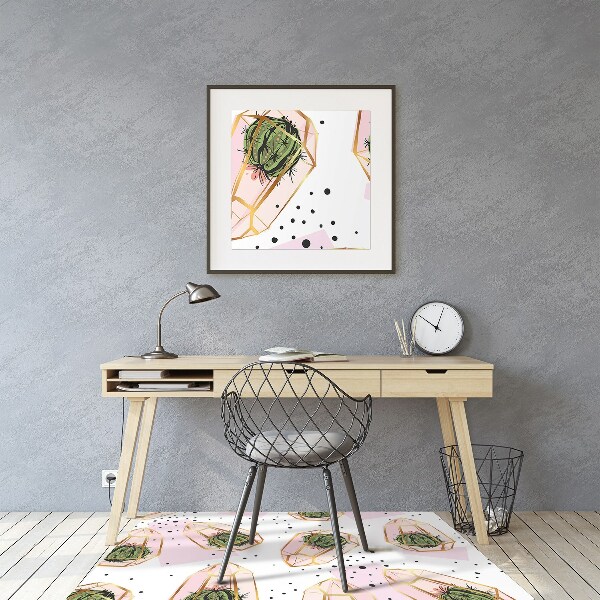 Tapis de chaise Cacti géométrique