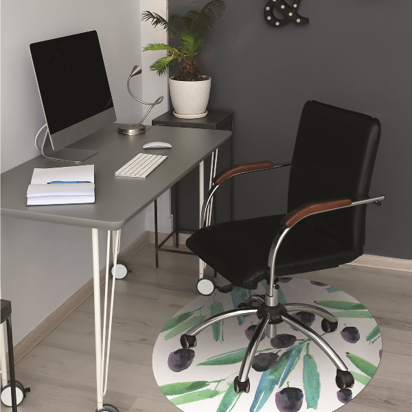 Tapis de chaise de bureau Olives