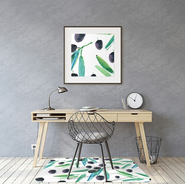 Tapis de chaise de bureau Olives