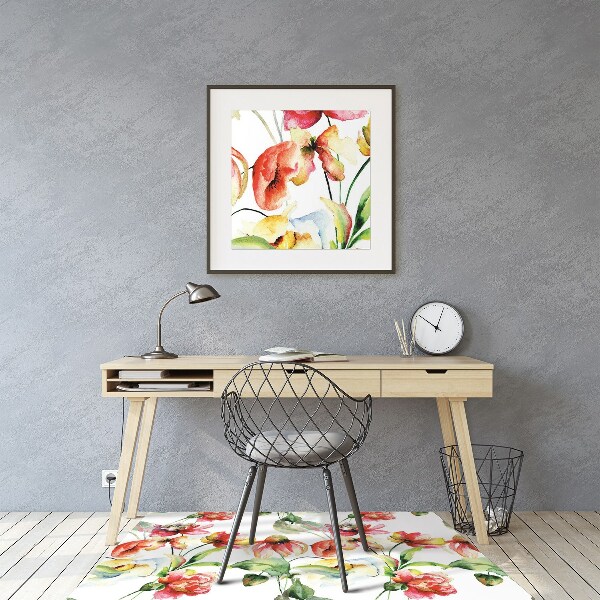 Tapis bureau Fleurs sauvages