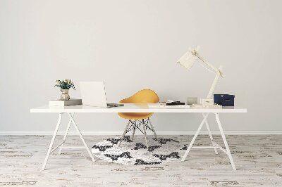 Tapis pour chaise de bureau Dessiner des papillons