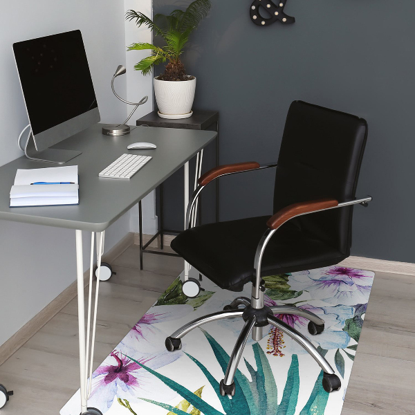 Tapis protection sol Nature tropicale