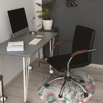 Tapis pour chaise de bureau Dessin tropical