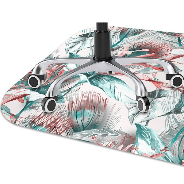 Tapis pour chaise de bureau Dessin tropical