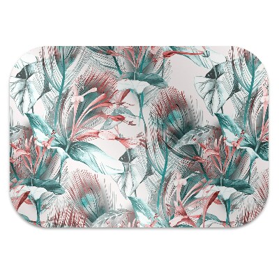 Tapis pour chaise de bureau Dessin tropical