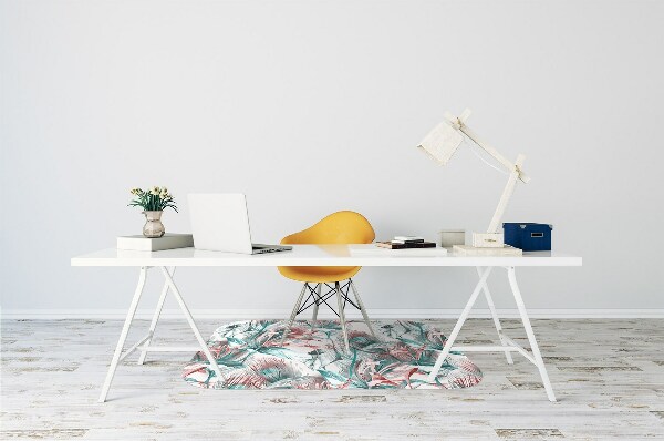 Tapis pour chaise de bureau Dessin tropical