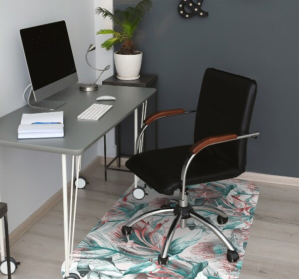Tapis pour chaise de bureau Dessin tropical