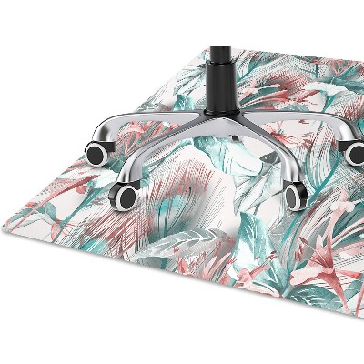 Tapis pour chaise de bureau Dessin tropical