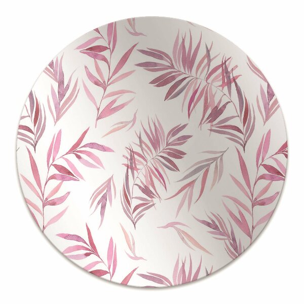 Tapis bureau Feuilles roses