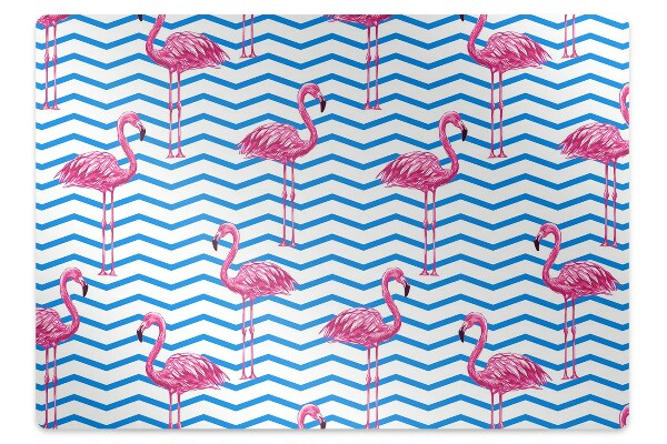 Tapis de chaise de bureau Flamants