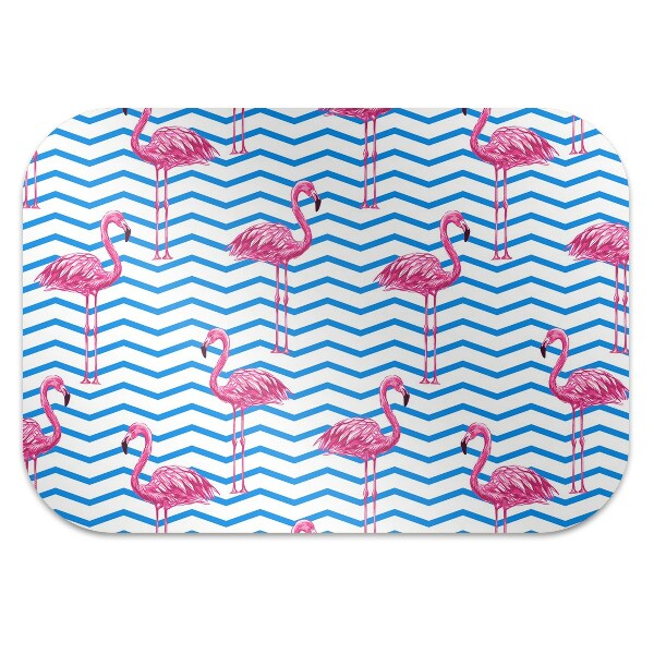 Tapis de chaise de bureau Flamants