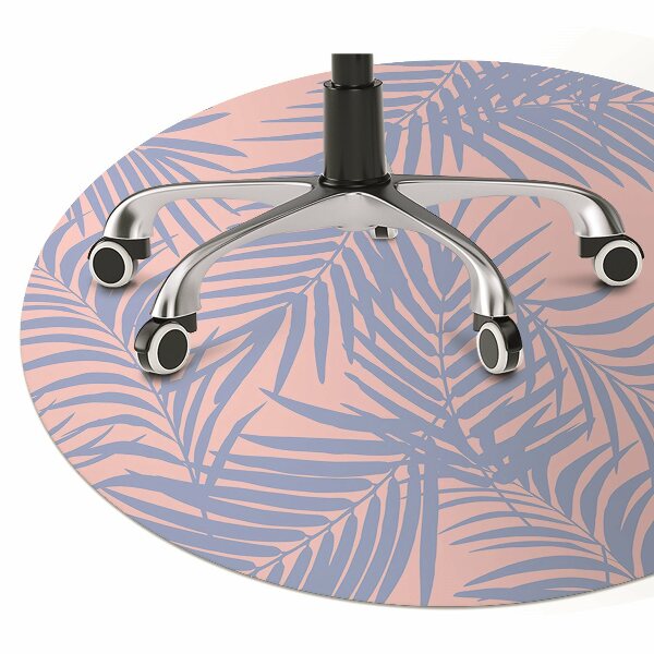 Tapis fauteuil bureau do biura Feuilles bleues