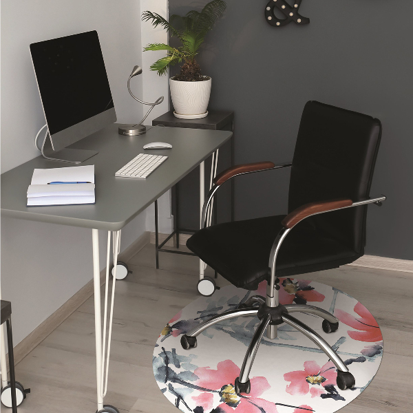 Tapis de chaise Modèle de fleur