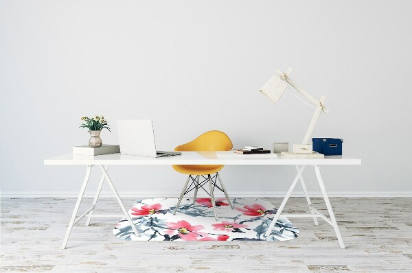 Tapis de chaise Modèle de fleur