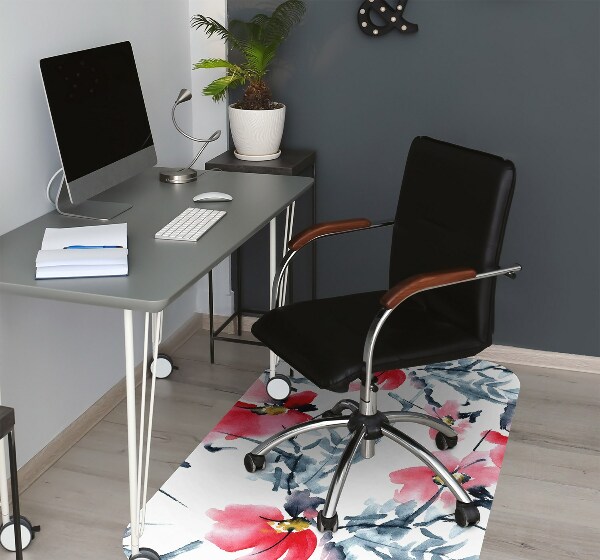 Tapis de chaise Modèle de fleur