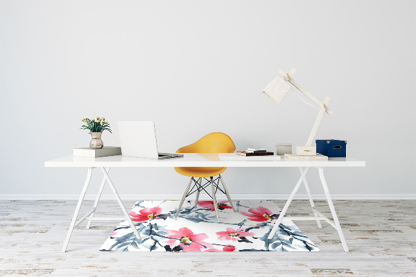 Tapis de chaise Modèle de fleur