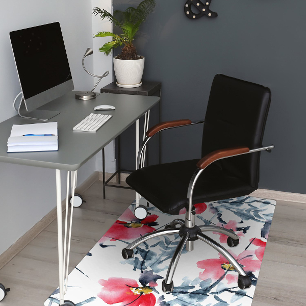 Tapis de chaise Modèle de fleur